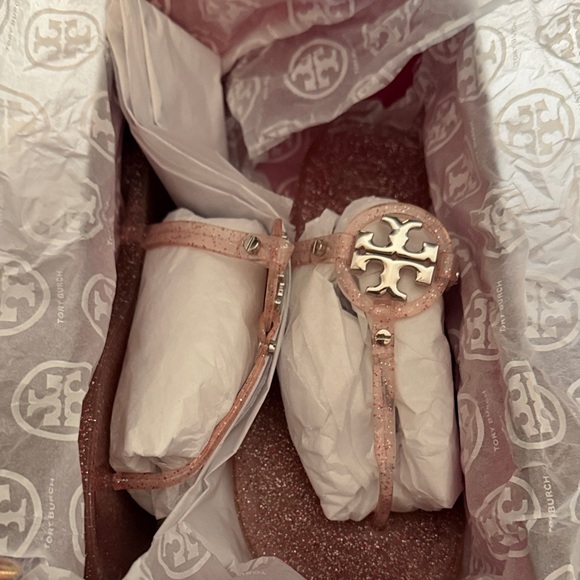 Tory Burch Glitter Pink Sandals - Picture 5 of 6